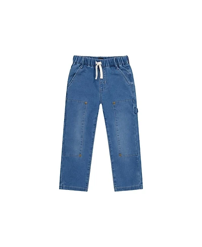 Deux par Little and Big Boy (6-12) French Terry Denim Pants