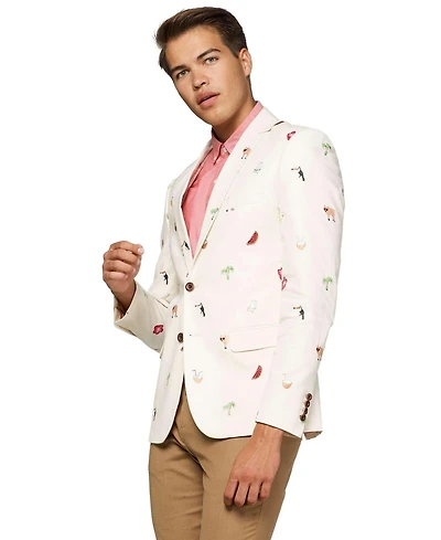 OppoSuits Men's Blazer Tropical Summer Birds Suit Jacket