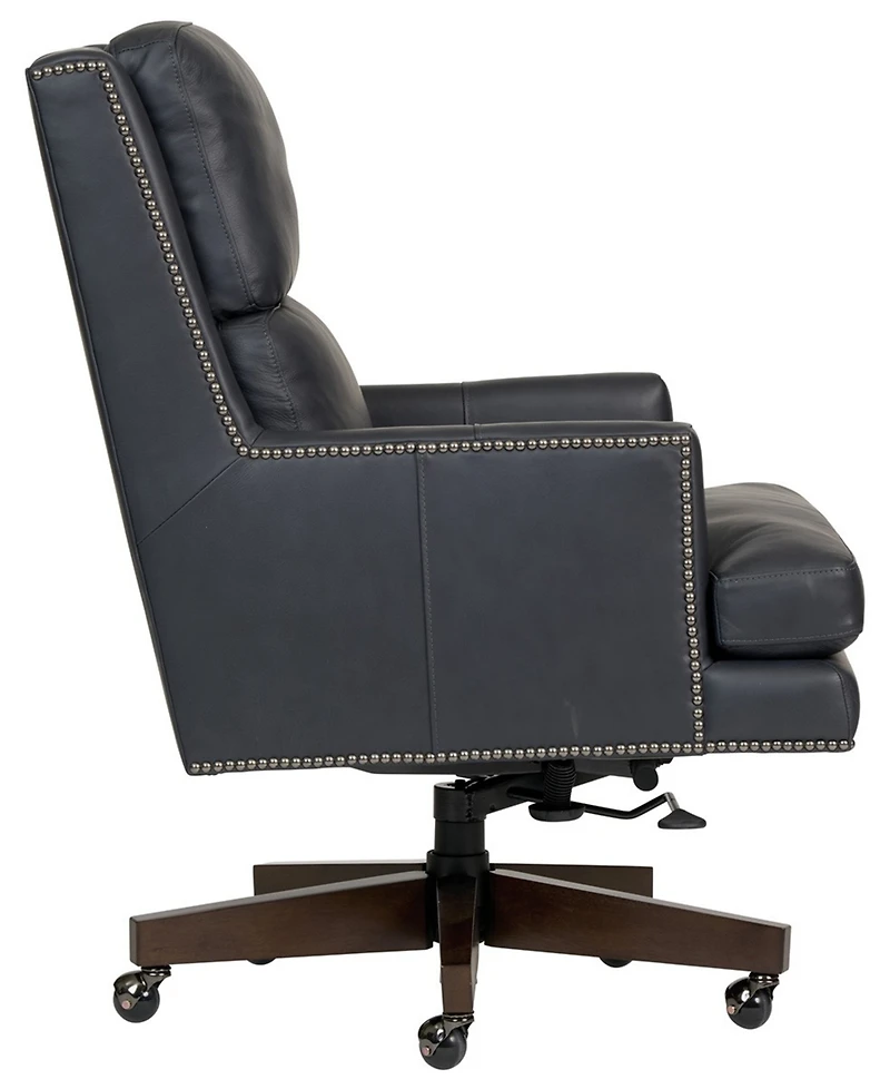Edwin 42" Leather Five Star Base Desk Chair