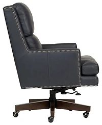 Edwin 42" Leather Five Star Base Desk Chair