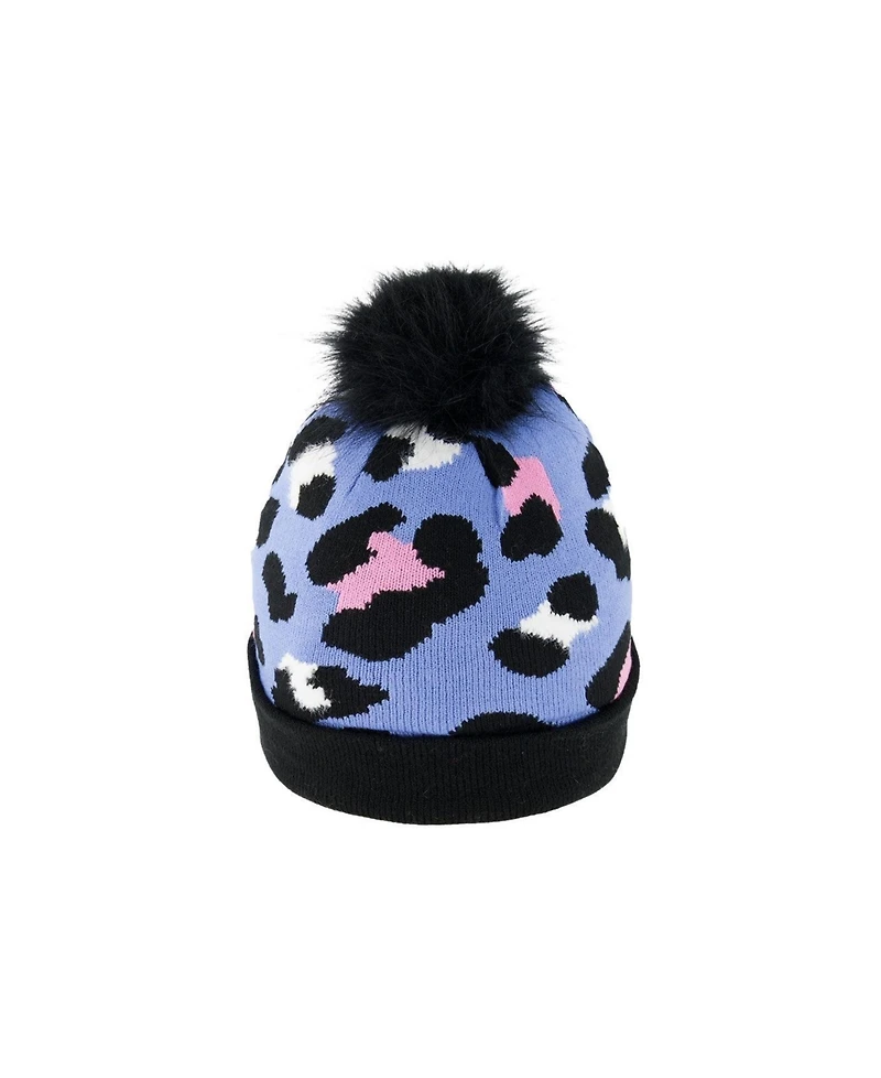 Deux par Little and Big Girl 5-14 Winter Knit Hat with Pompom