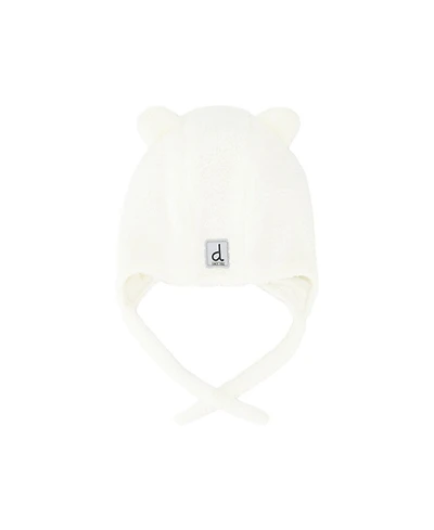 Deux par Deux Toddler Unisex (2T-3T) Winter Sherpa Hat with Ear Flaps and Ears