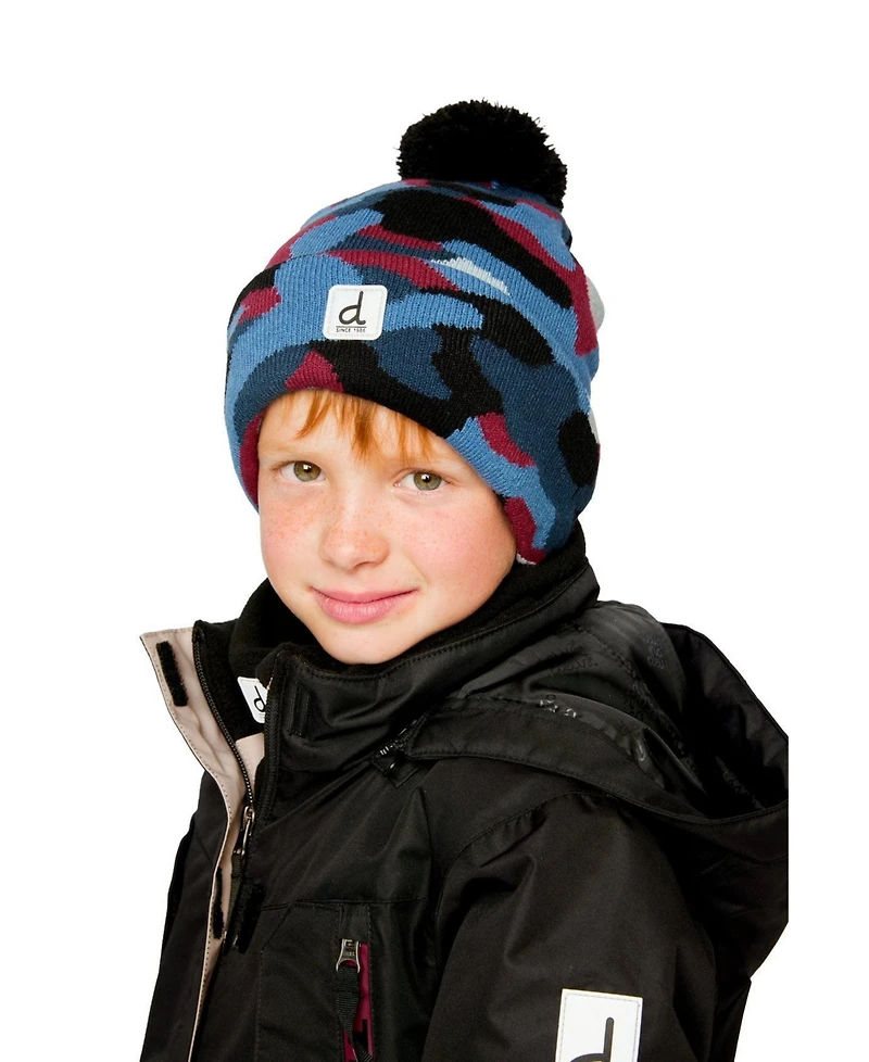 Deux par Little and Big Boy 5-14Y Winter Knit Hat with Pompom