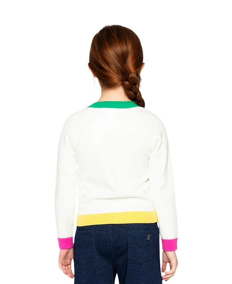 Deux par Deux Toddler Girl (2T-5T) Knitted Cardigan