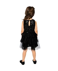 Deux par Toddler Girls' (2T-5T) Bi-Material Sleeveless Dress