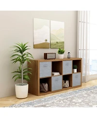 flynama 8-Cube Open Back Storage Bookcase Vertical Horizontal Dual Use Rack