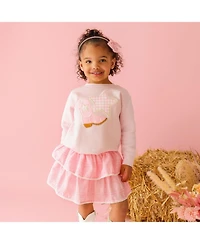 Sweet Wink Toddler Girls Bandana Cowgirl Patch Western Sweatshirt