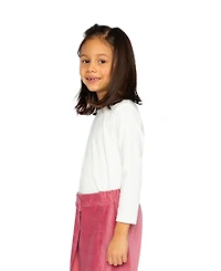 Deux par Toddler Girl's (2T-5T) Brushed Rib Crew Neck Top
