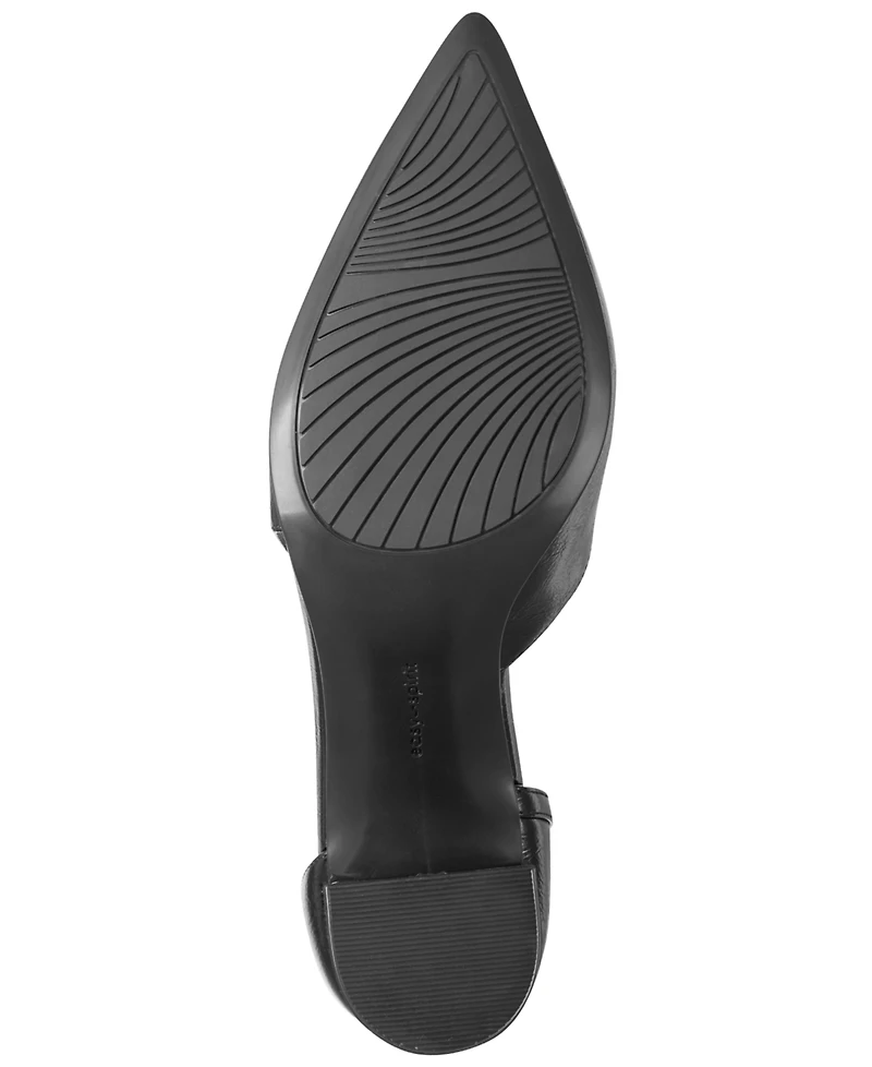 Easy Spirit Women's Nerina eFlex Leather d'Orsay Asymmetrical Pumps