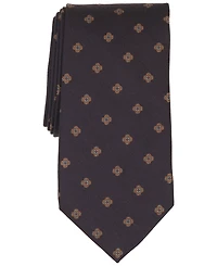 B by Brooks Brothers Men's Spaced Foulard Floral Pattern Classic Tie