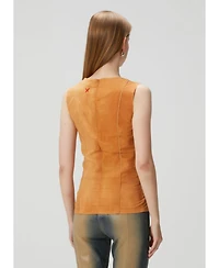 Pcfg Women's Cotton Slit Detailed Top