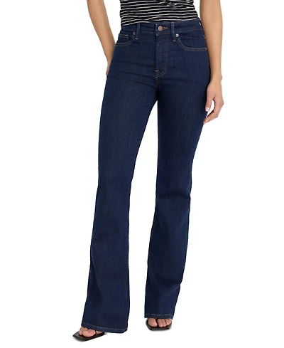Good American Women's Mid-Rise Flared Jeans, Regular & Plus