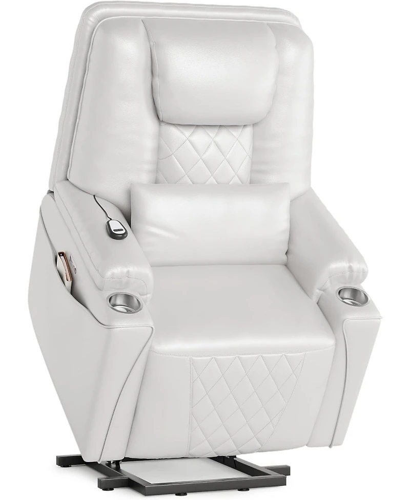 gaomon Electric Power Lift Recliner Chair – Stand Assist for Elderly, 3 Positions, Usb Ports, Cup Holders and Side Pockets, Living Room