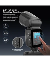 Neewer ZV1 Camera Flash with 100Ws, 3000mAh, Ttl for Sony Cameras