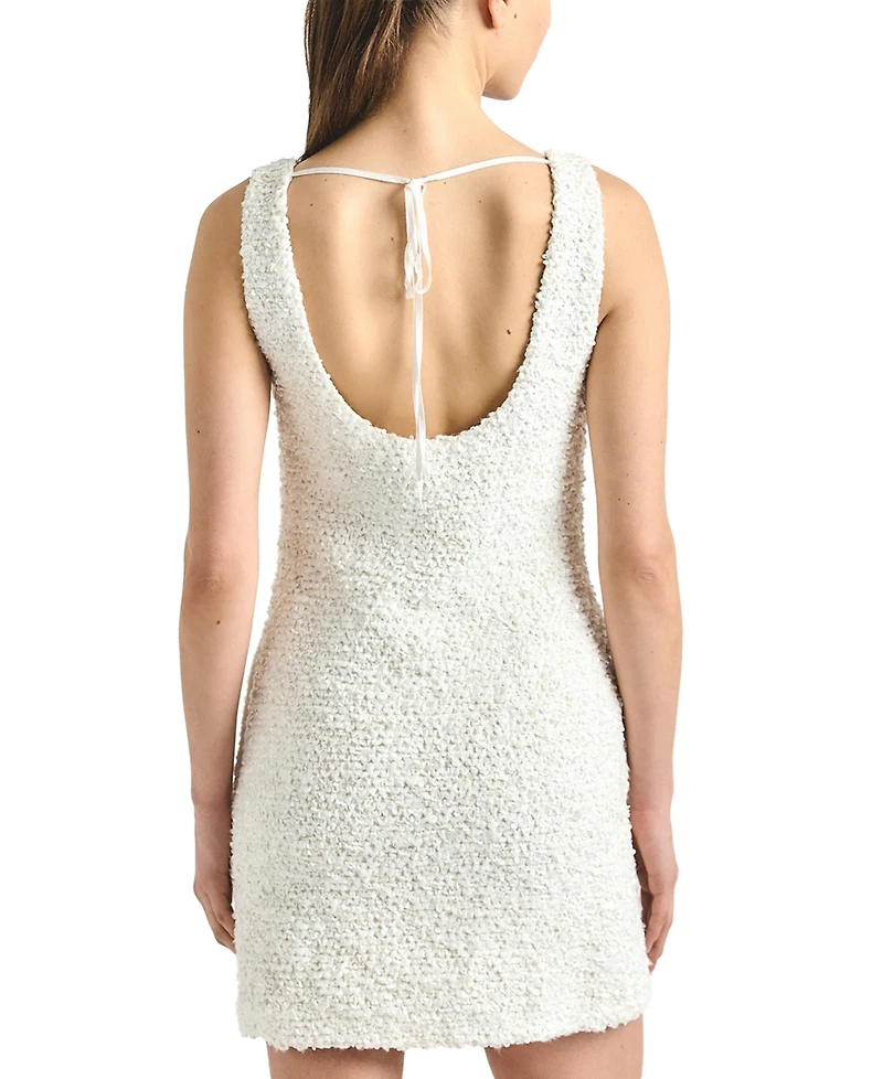 Derek Lam 10 Crosby Women's Ailani Paillette Boucle Scoop Neck Tank Dress