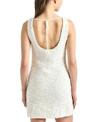 Derek Lam 10 Crosby Women's Ailani Paillette Boucle Scoop Neck Tank Dress