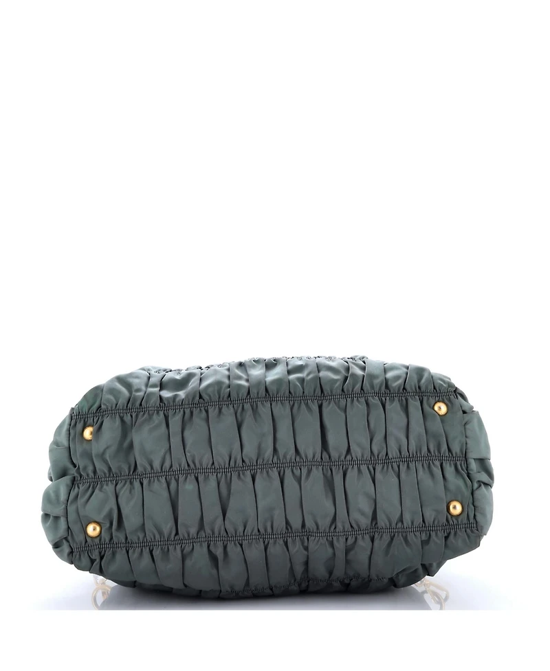 Pre-Owned Prada Large Gaufre Convertible Tote Leather and Tessuto