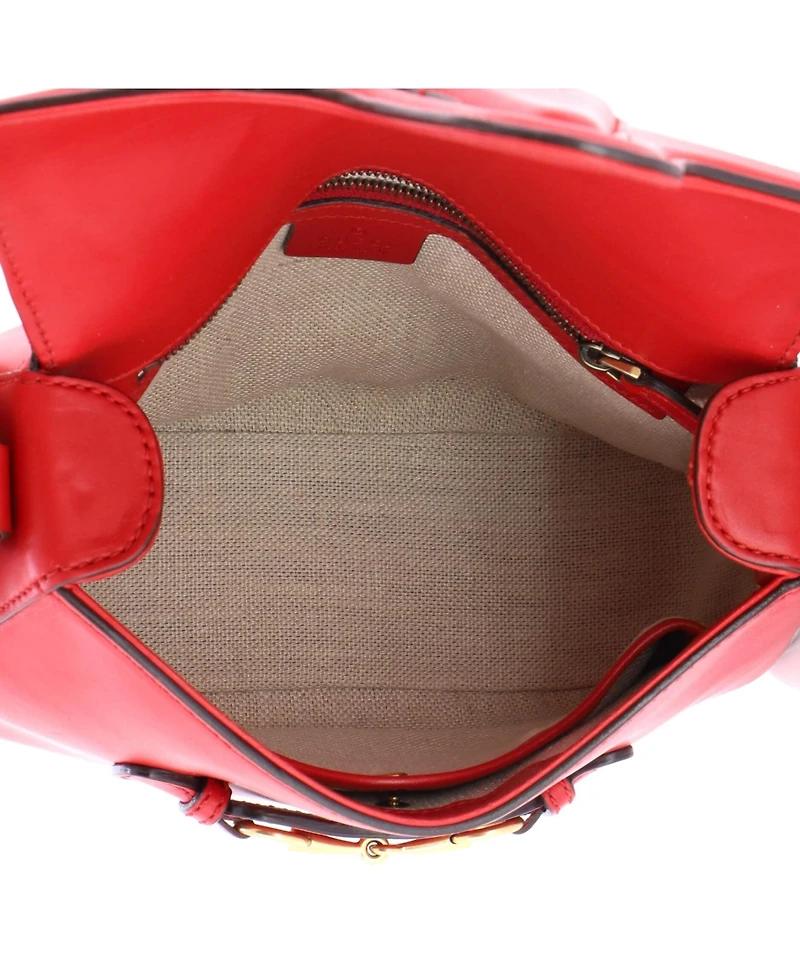 Pre-Owned Gucci Medium Lady Web Shoulder Bag Leather