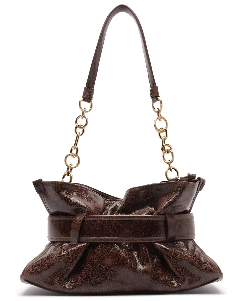 Arezzo Riley Medium Leather Shoulder Handbag
