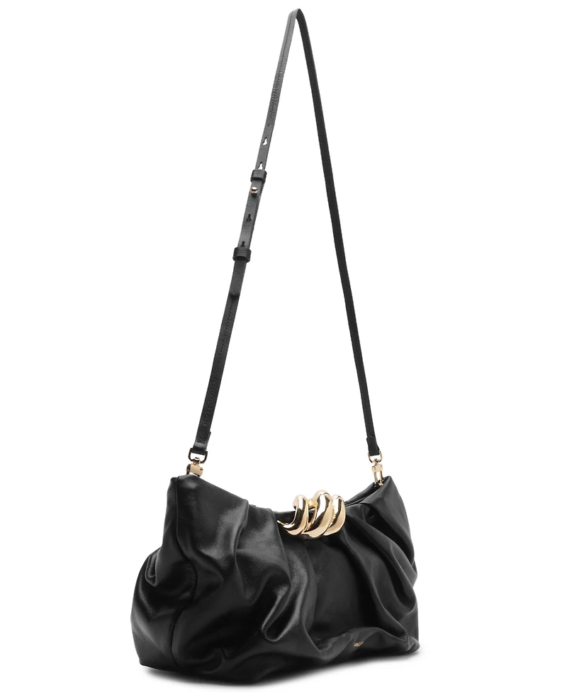 Arezzo Caitlyn Small Leather Clutch Handbag