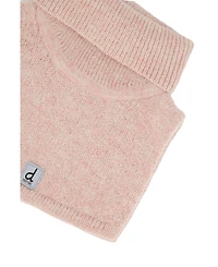 Deux par Deux Toddler Girl Knit Turtle Neckwarmer Pale Dusty