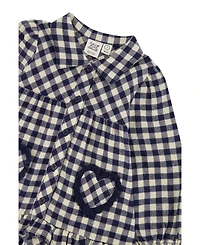 Deux par Baby Girl (12M-24M) Shirt Dress with Frills Gingham Print