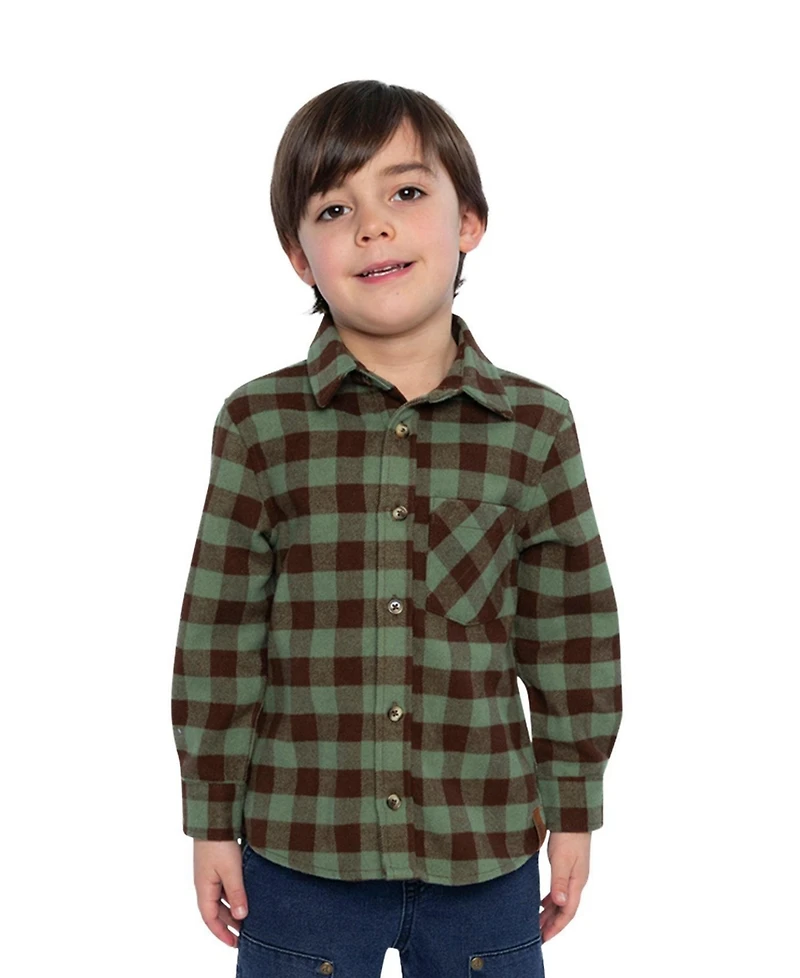 Deux par Toddler Boy (2T-5T) Brushed Flannel Shirt