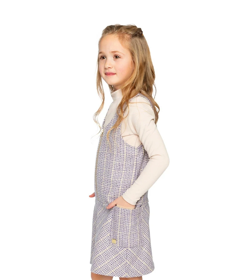 Deux par Toddler Girl's (2T-5T) Brushed Rib Mock Neck Top