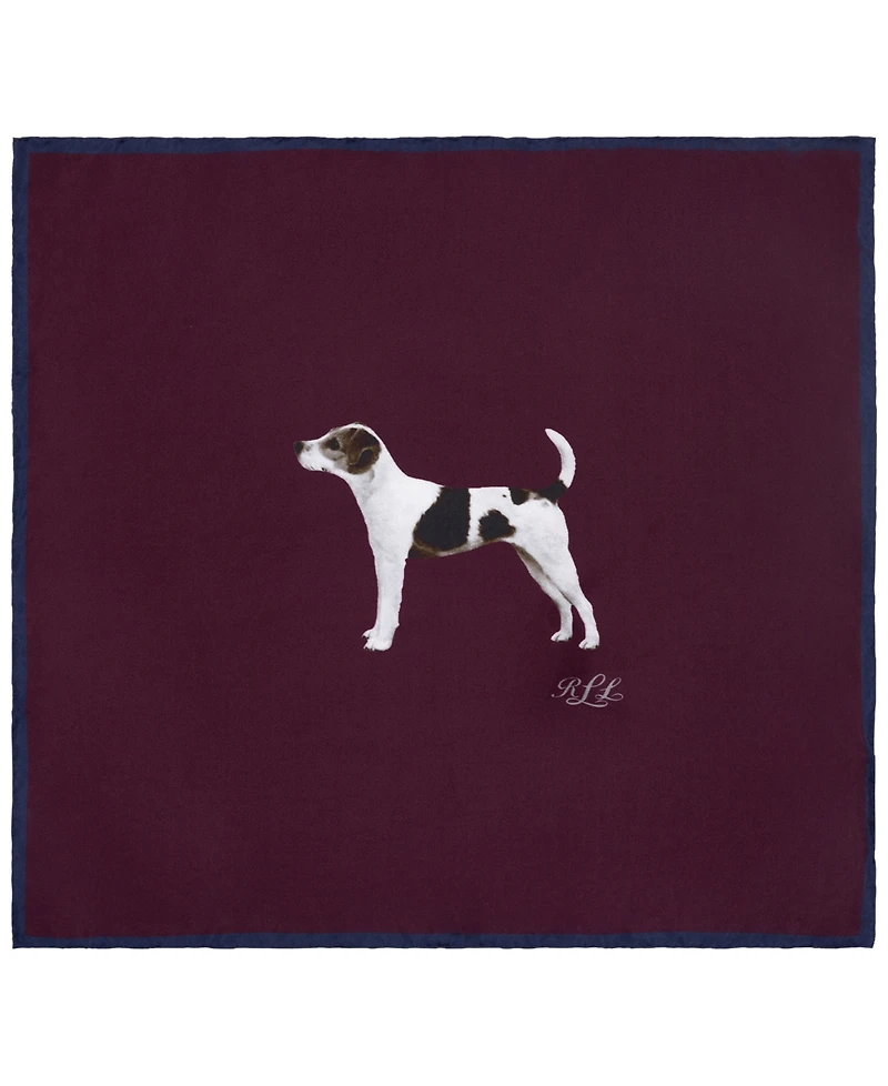 Lauren Ralph Dog Conversational Small Square Scarf