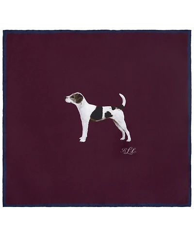 Lauren Ralph Dog Conversational Small Square Scarf