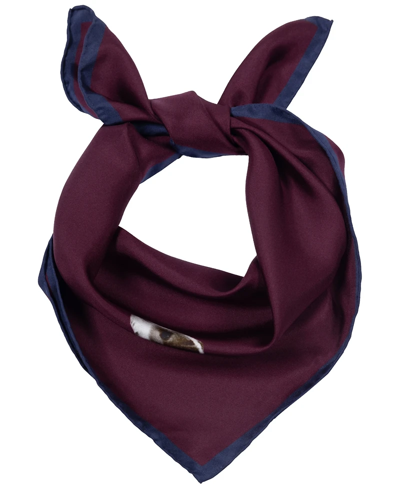 Lauren Ralph Dog Conversational Small Square Scarf