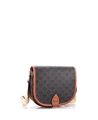 Pre-Owned Celine Large Folco Bag Triomphe Coated Canvas