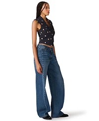 Steve Madden Women's Britton V-Neck Button-Front Vest Top
