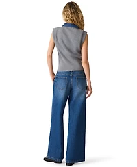Steve Madden Women's Kelson Collared Sleeveless Sweater