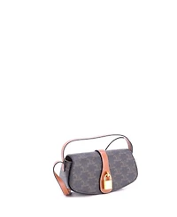 Pre-Owned Celine Tabou Clutch with Strap Triomphe Coated Canvas