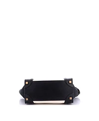 Pre-Owned Celine Micro Bicolor Luggage Bag Leather