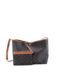 Pre-Owned Celine Soft Shopper Tote Triomphe Coated Canvas