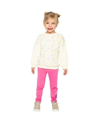 Deux par Toddler Girls (2T - 5T) Bi-Material Sweater