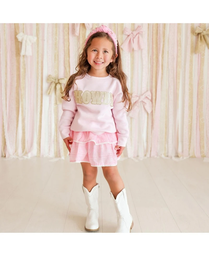 Sweet Wink Big Girls 10 - 12 Howdy Patch Western Sweatshirt