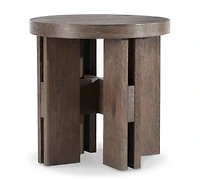Bernhardt Outline 24" Round Wood Side Table