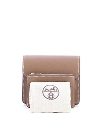 Pre-Owned HERMES Roulis Slim Wallet Chevre Mysore