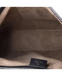Pre-Owned Gucci Small Buckle Flap Messenger Bag Guccissima Leather