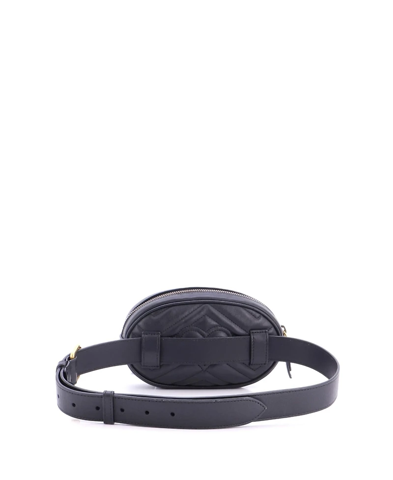 Pre-Owned Gucci Gg Marmont Belt Bag Matelasse Leather