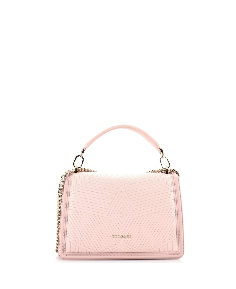 Pre-Owned Bvlgari Medium Serpenti Forever Shoulder Bag Quilted Leather