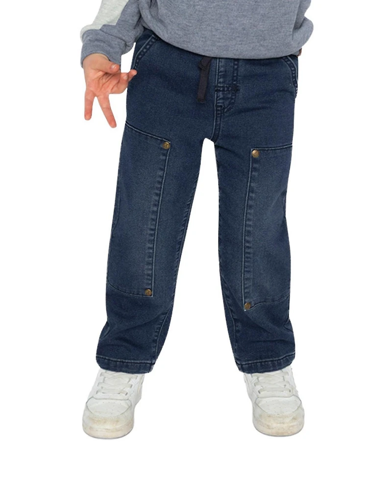 Deux par Little and Big Boy(6-12) French Terry Denim Pants
