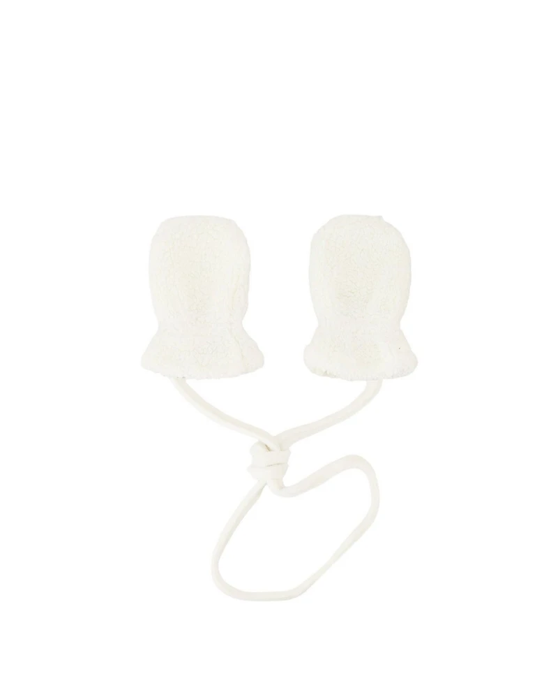 Deux par Baby Unisex (3M-12M) Infant Sherpa Mittens