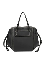 Susu Hadley Leather Tote Bag Structured Shoulder Purse Minimalist Convertible Crossbody with Top Handles