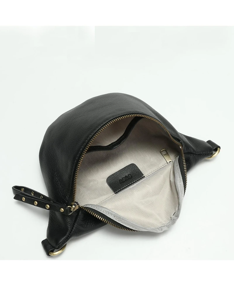 Susu Kira Pebbled Leather Cell Phone Bag Mini Crossbody Purse with Multi Compartments