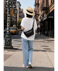 Susu Cleo Leather Fanny Pack Crossbody Sling Bag Chest Belt Purse