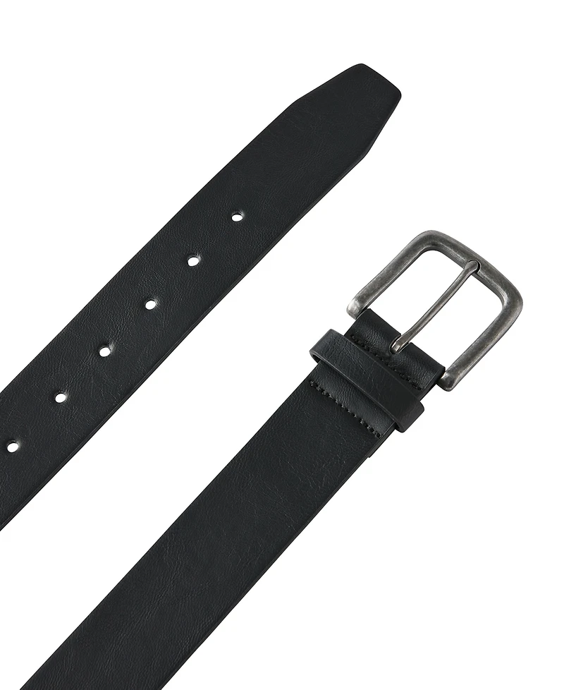 Cotton On Men's Classic Wide Square Buckle Belt